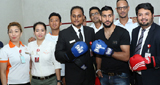 Ajman: Boxing Champion Amir Khan visits Thumbay Groups Body & Soul Health Club